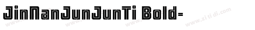 JinNanJunJunTi Bold字体转换